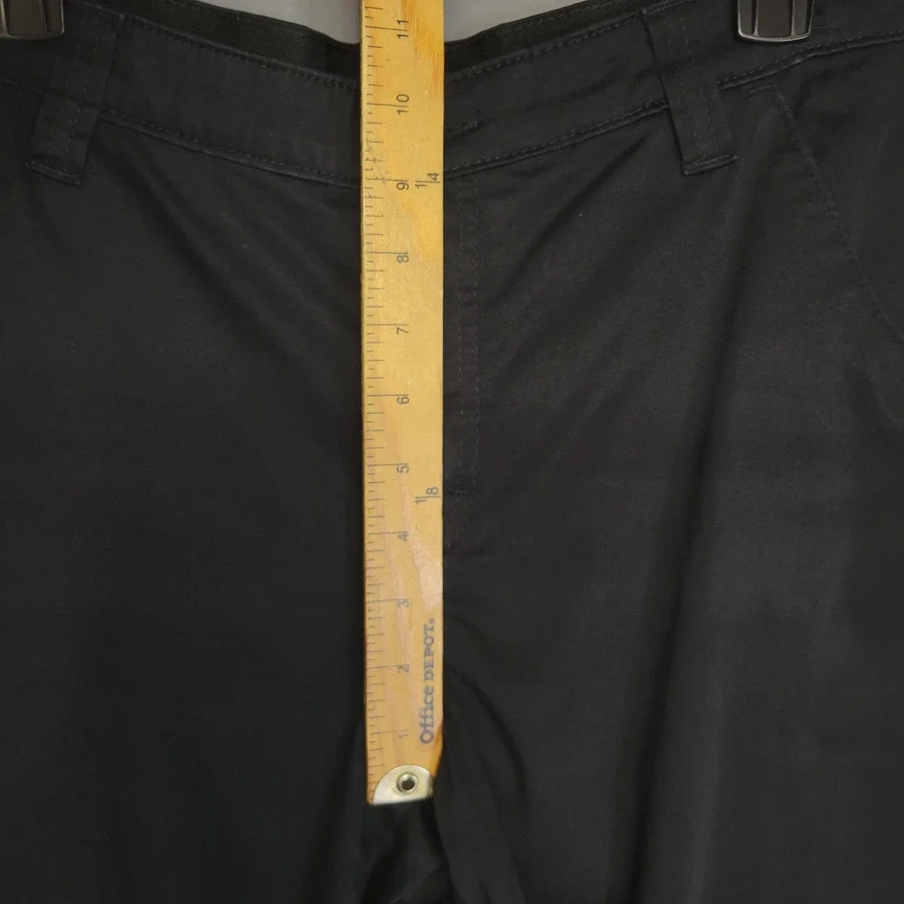 Aura‎ Pants Womens 6 Black Stretch Wide Leg Casual Office Workwear Comfort Band